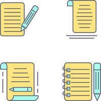 checklist and document Icon vector