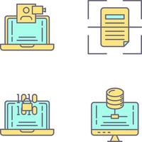 Call and Scan Icon vector