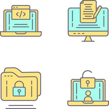 Coding and Note Icon vector