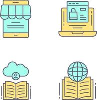Online Store and Online Shopping Icon vector