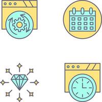 Update and Calendar Icon vector