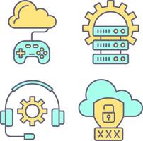 Gaming and Server Icon vector