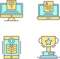 Quiz and Registration Icon vector