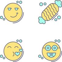 Smirk and Candy Icon vector