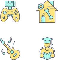 Game Controller and home repair Icon vector