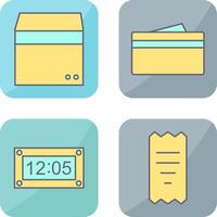 box and wallet Icon vector