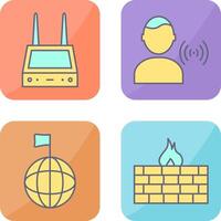 router and signal Icon vector