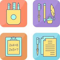 Stationery and Writing Equipment Icon vector