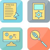 Press Releases and Management Icon vector