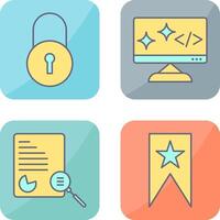 Closed Access and Clean Code Icon vector