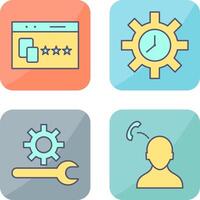 Website Promotion and Time Optimization Icon vector