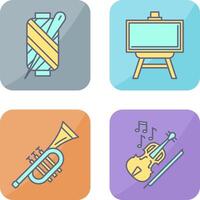 Needle and Easel Icon vector