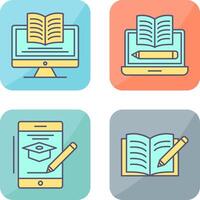 Digital Learning and Written Icon vector