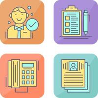 Hire and Check List Icon vector