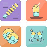 Skewer and Frappe Icon vector