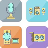 Microphone and Sound System Icon vector