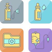 Oxygen and Dropper Icon vector
