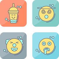 Drink and Dizzy Icon vector