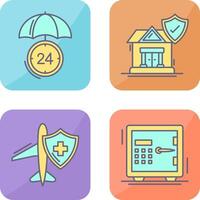 Protection and House Icon vector