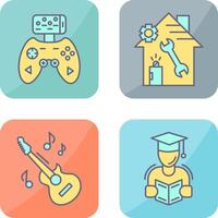 Game Controller and home repair Icon vector