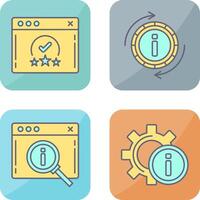 rating and refresh Icon vector