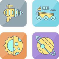 laser gun mars rover Icon vector