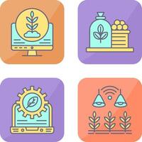 Plant and Harvest Icon vector