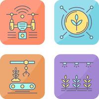 Analytics and Drone Icon vector
