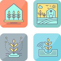 Farm House and Nature Icon vector