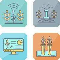 Wheat and Sprinkler Icon vector