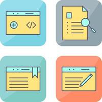 clean code and case study Icon vector