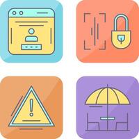 Voice Lock and Password Icon vector