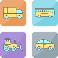 Truck and Bus Icon vector