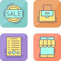 Sale and Purse Icon vector