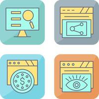 Monitor Screen and Share Icon vector