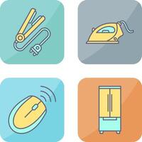 Hair iron and Laundry Icon vector