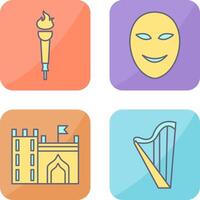 Museum Torch and Ancient Icon vector