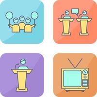 Protest and Debate Icon vector