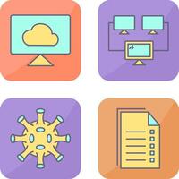 Cloud Systems and Connected Icon vector