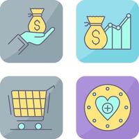 Wage and Email Icon vector