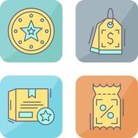 Recommended and Price Tag Icon vector