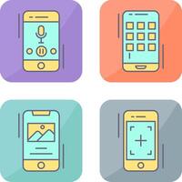 Voice Record and Device Icon vector