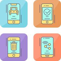 Transportation and Accepted Icon vector
