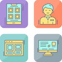 Apps and User person Icon vector