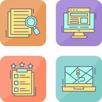 Details Looking and Adaptive Icon vector
