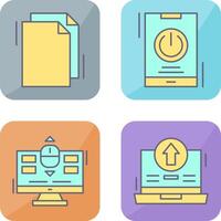 Copy and Power Icon vector