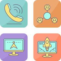 Phone and Share Icon vector