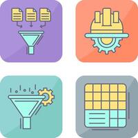 Data Collection and Engineering Icon vector