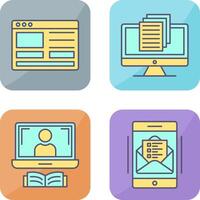 Web Design and Document Icon vector