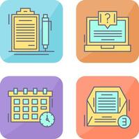 Contract and Question Icon vector